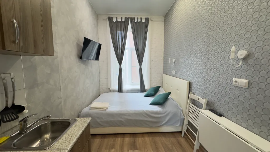 Квартира Хорошая квартира-студия у метро Лиговский Проспект — Санкт-Петербург