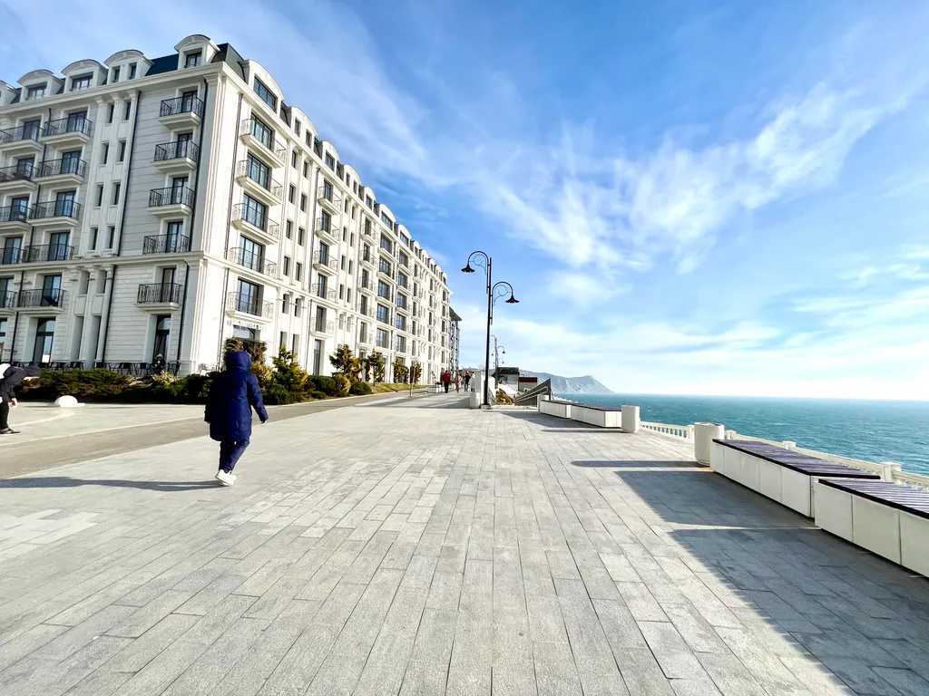 Квартира Квартира Студия на первой линии у моря, Резиденция Граф Толстой — Анапа