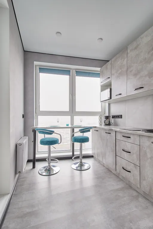 Студия с красивым видом на город