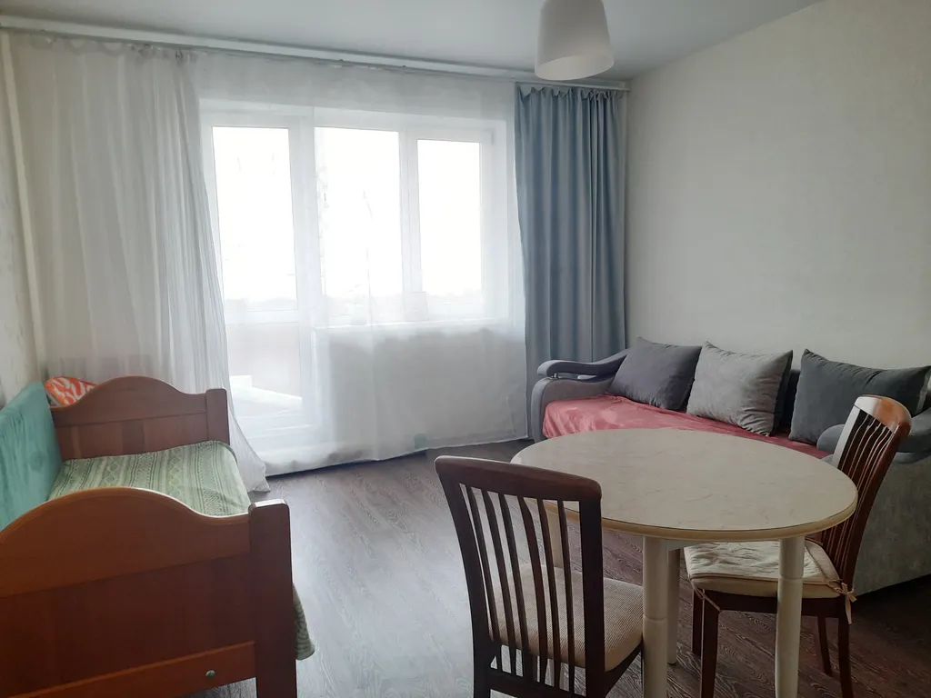 Cветлая студия с видом на Амур