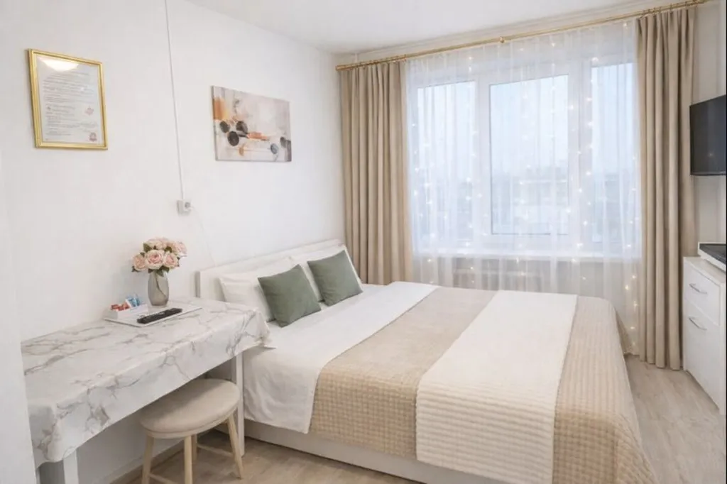 Уютная, светлая квартира-студия со всеми удобствами — аренда посуточно в Самара