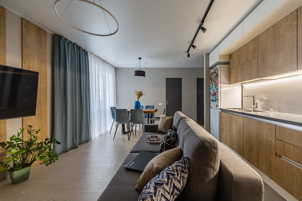 Просторная квартира с двумя спальнями в центре