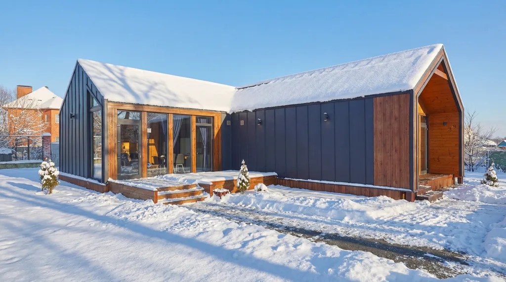 Коттедж Коттедж 3, barnhouse, современный одноэтажный дом с мансардой — Ногинск