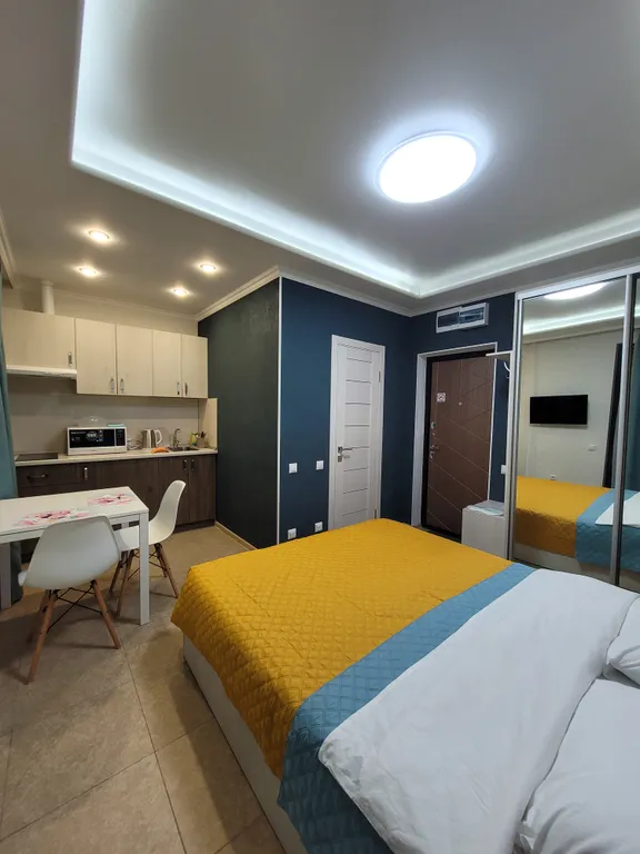 Квартира Квартира Уютная студия в 5 минутах от моря, у бассейна в ЖК Мадрид Парк 2 — Адлер