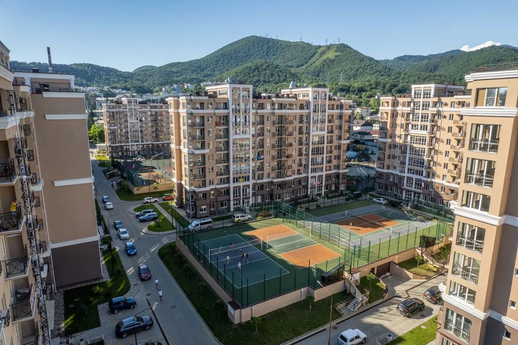 Квартира Квартира Евродвушка с видом на Горы — Лазаревское