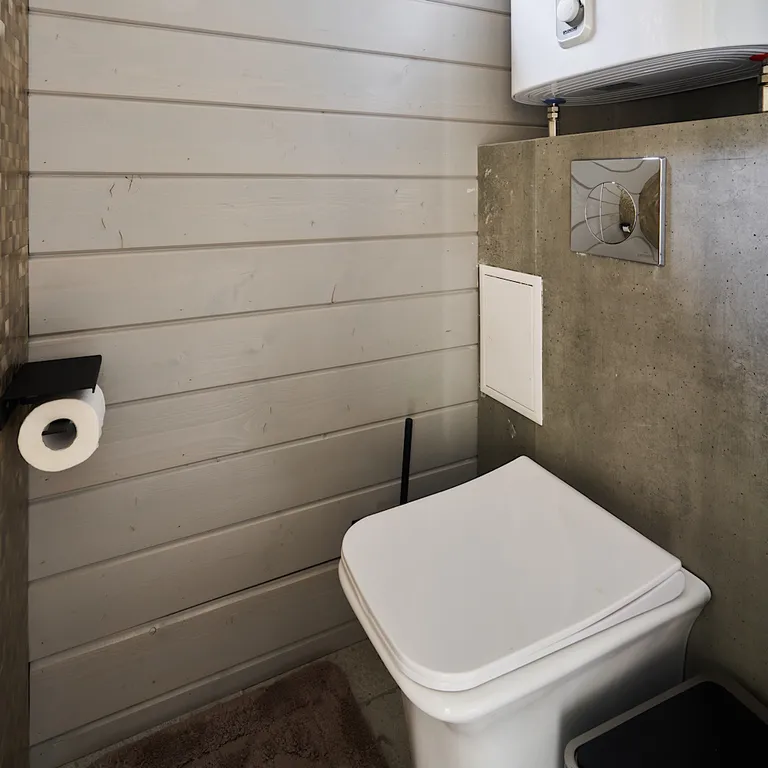 Домик в Соснах с баней и горячими ваннами Cube с баней