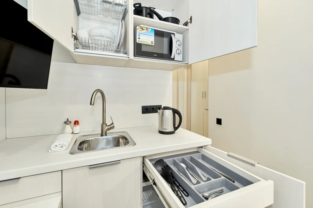 Квартира Квартира Одноместные апарты New Horizon Elans с современным ремонтом в центре — Санкт-Петербург