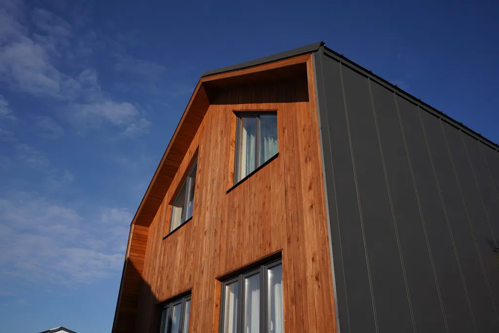 Современный дом у леса