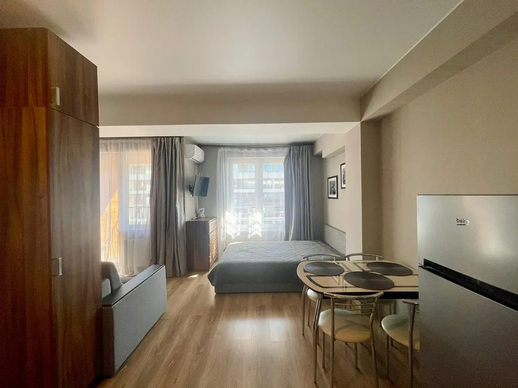 Уютная студия c великoлeпным видoм