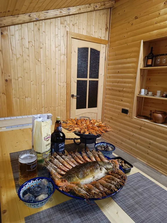 Домик с сауной и беседкой