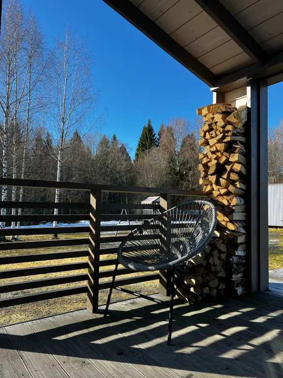 Лисий домик с камином