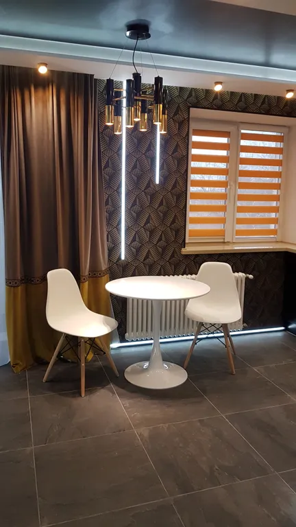 Студия с дизайнерским ремонтом