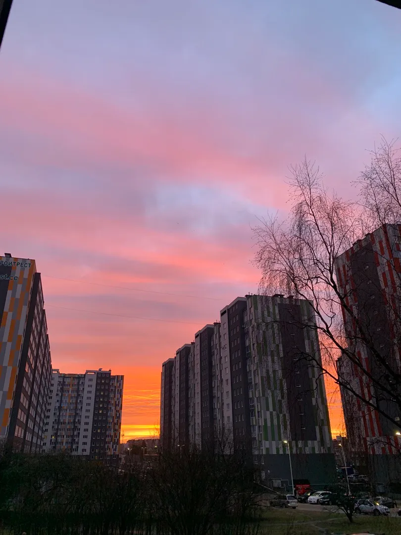 Рассвет с балкона