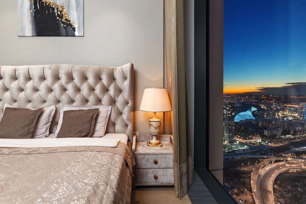 Топовый апарт на 53 этаже с двумя изолированными спальнями и двумя с/у