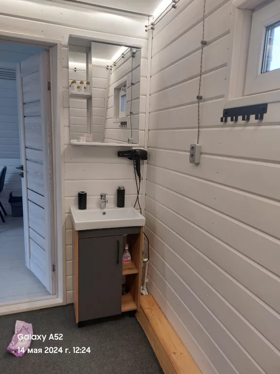 Дом А-фрейм из дерева с баней и джакузи