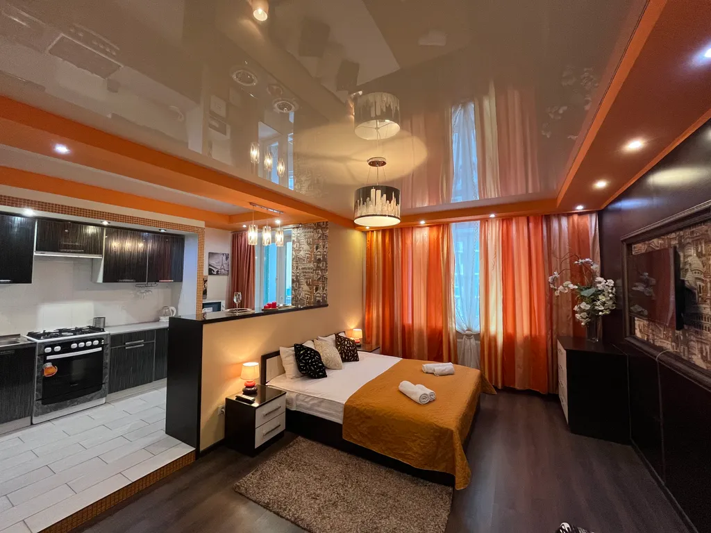 Квартира Квартира Просторная студия в 15 минутах пешком до Тверского Арбата — Тверь