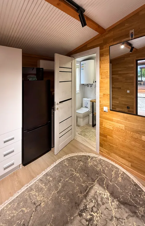 Дом «Барн Хаус» с видом на горы , с купелью на дровах. Баня и Чан