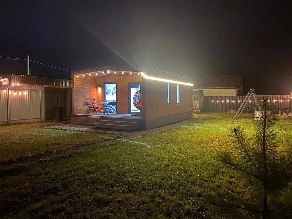 Дом 40m2 — чан, кухня, закрытая территория