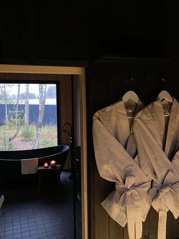 Скандинавский дом с джакузи, сауной и видом на живописное поле