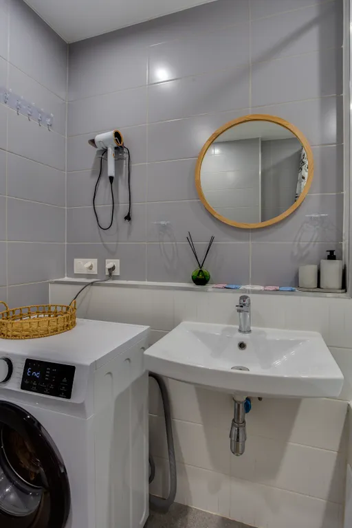 Студия на высоком этаже с ванной