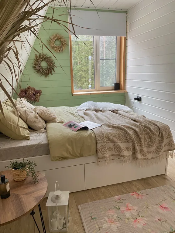 Большой уединенный A-frame в лесу с горячей купелью Фурако