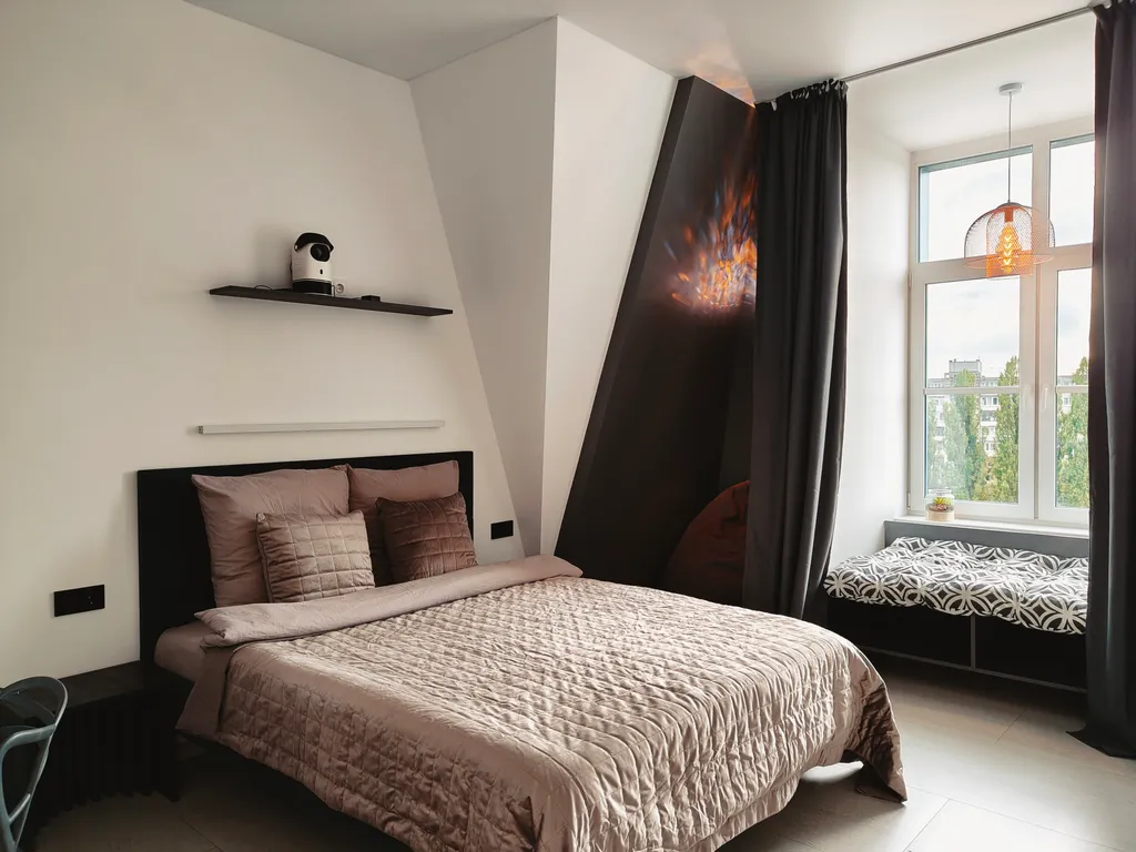 Каникулы в Кениге с балконом и видом на реку в Рыбной деревне