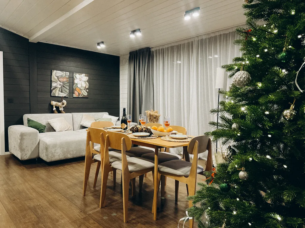 Дизайнерский дом с гриль-мангалом, сауной и большой террасой