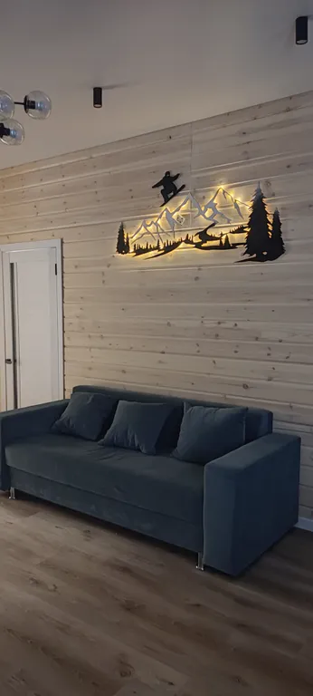 Дом с камином и баней в центре