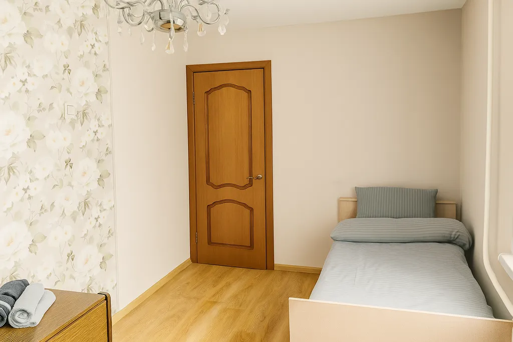 Квартира для рабочих поездок с балконом