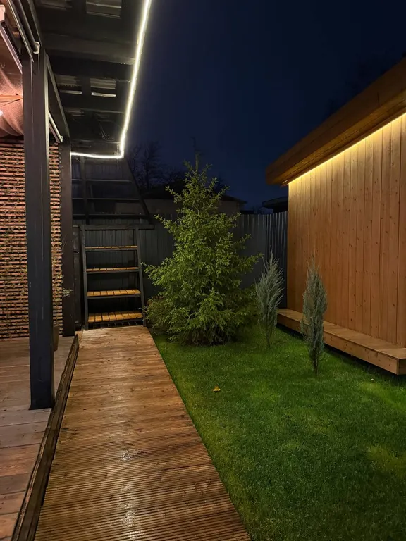 Дом с баней и горячим чаном