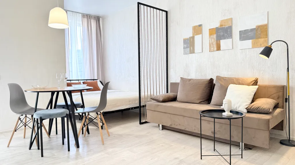 Квартира Квартира Hugge Place | Уютная студия у Аквапарка с Wi-Fi — Новосибирск