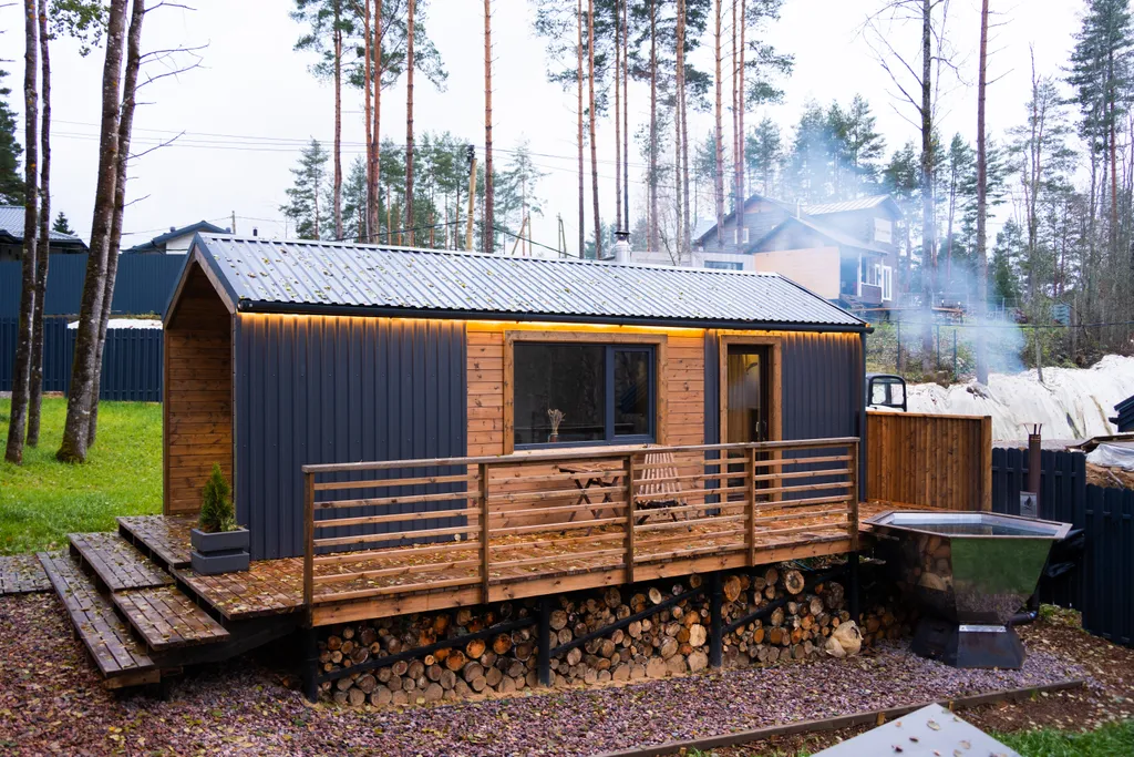 Коттедж Дом с баней и банным чаном — Санкт-Петербург