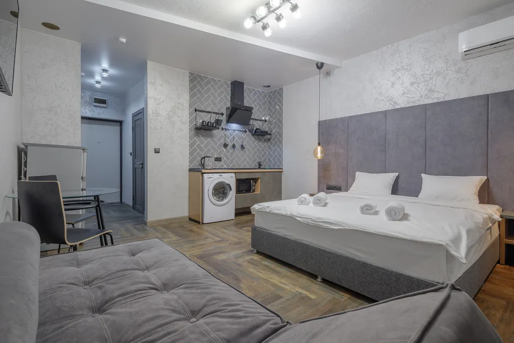 Квартира Квартира Полулюкс с джакузи с видом на реку — Новосибирск