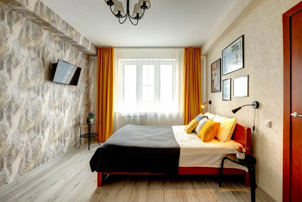 Уютные апартаменты на высоком этаже