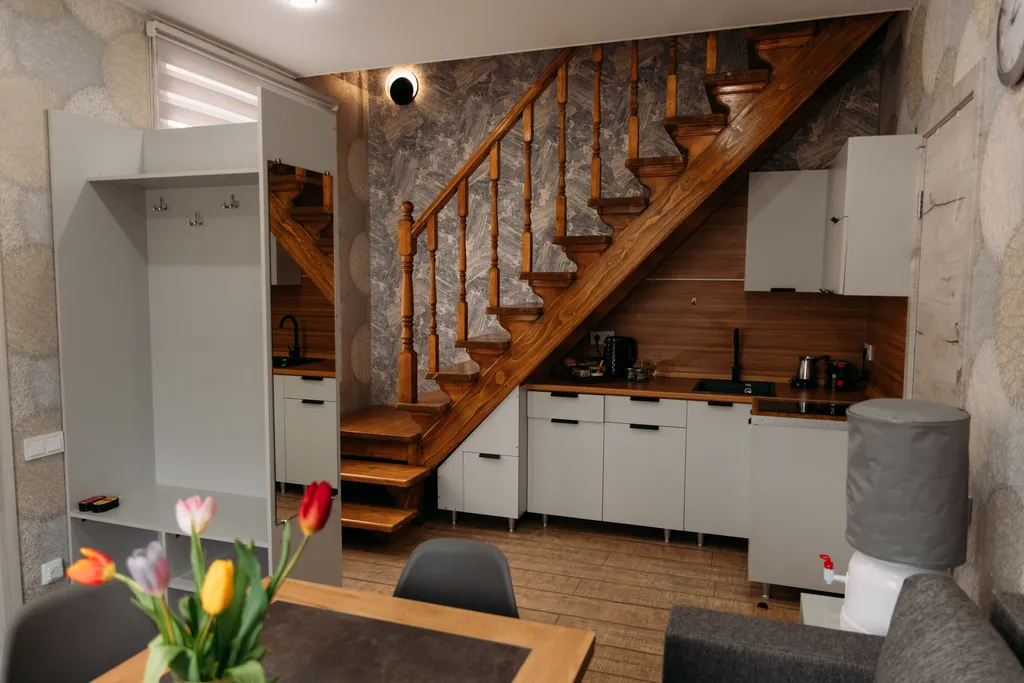 Апартаменты двухуровневые двухкомнатные с кухней (апарт 7)