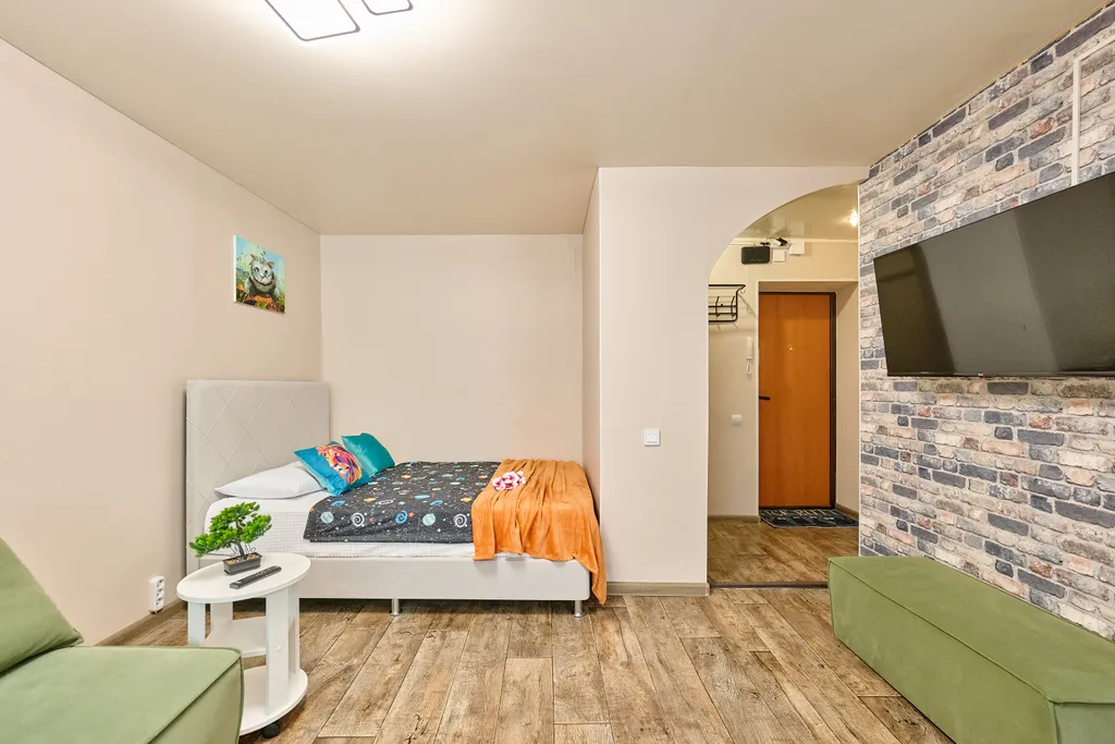 Однокомнатная квартира с балконом вместительность на 4 человека