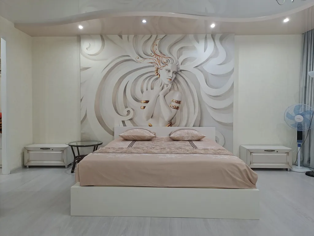 1-комнатная квартира с джакузи с дизайнерским ремонтом