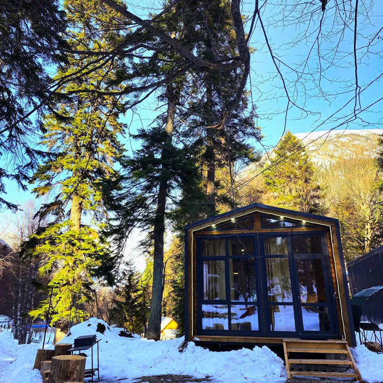 Коттедж Барнхаус в хвойном лесу — аренда посуточно в Домбай