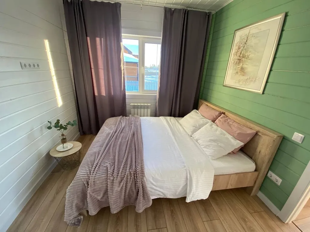 Нoвый уютный дом с баней на дровах