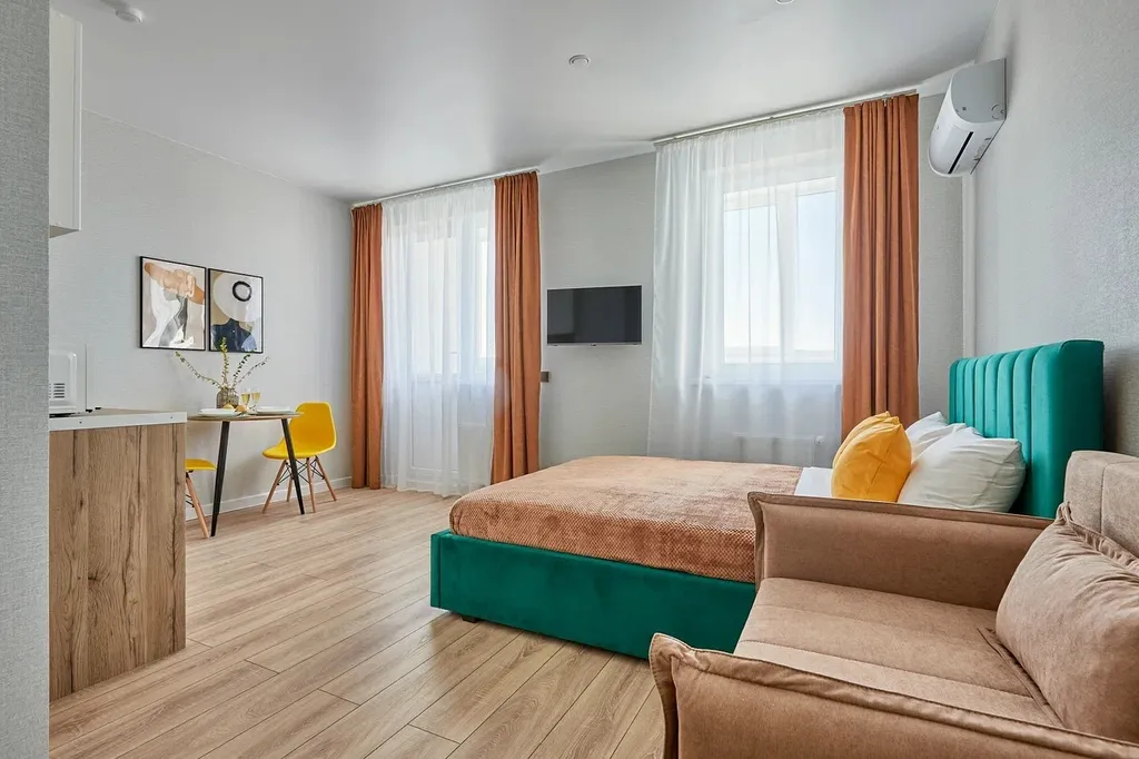 Студия со свежим ремонтом в ЖК Самолет