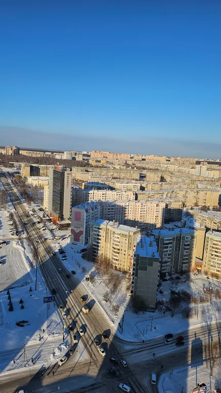 Комфорт с видом на ла трактор, вид на город с 26 этажа