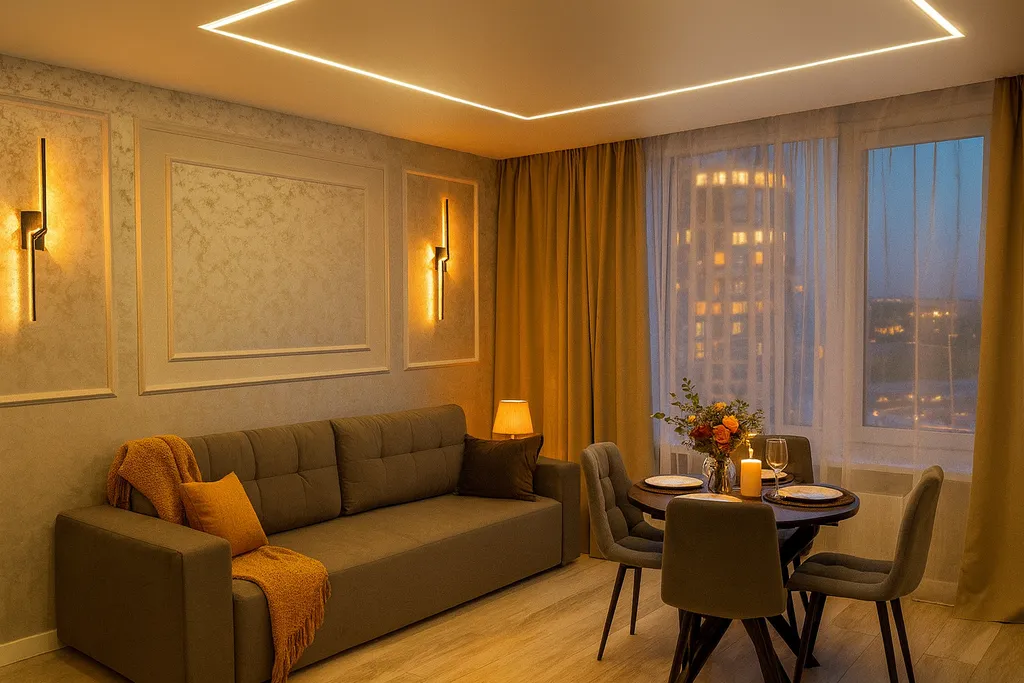 Квартира конфетка с современным интерьером