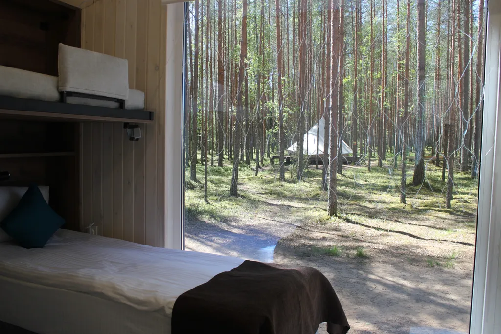 Дом с 2 спальнями и панорамным видом на лес