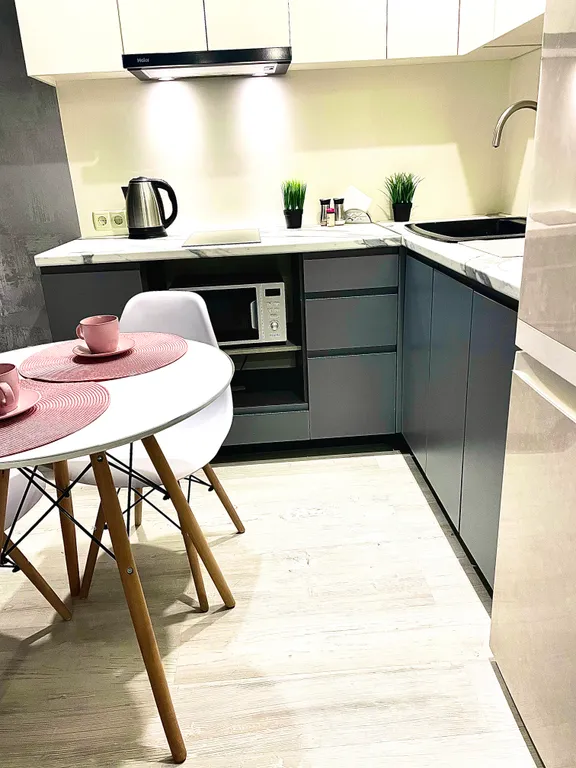 Студия с красивым видом на город