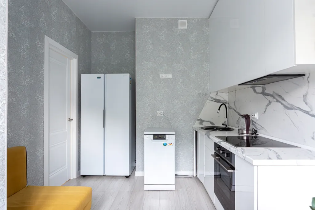 Квартира с балконом и видом на гору