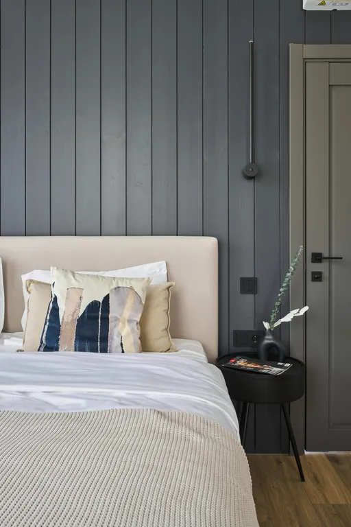 Большой панорамный дом с камином и сауной