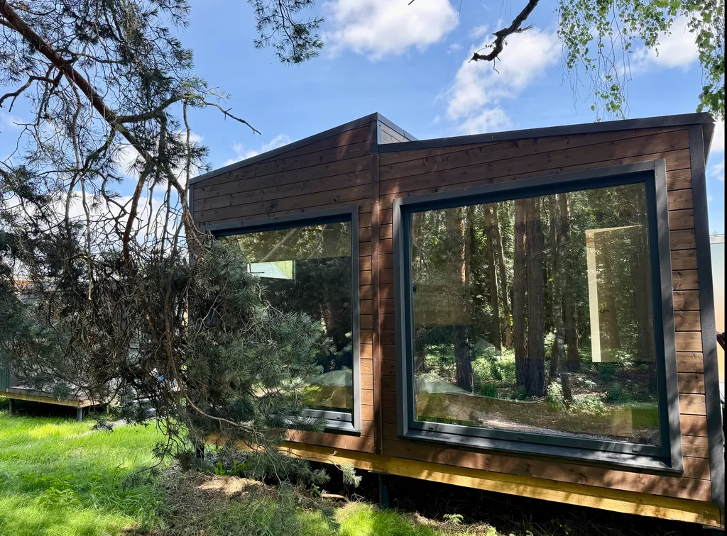 Домик с 2 спальнями с видом на лес