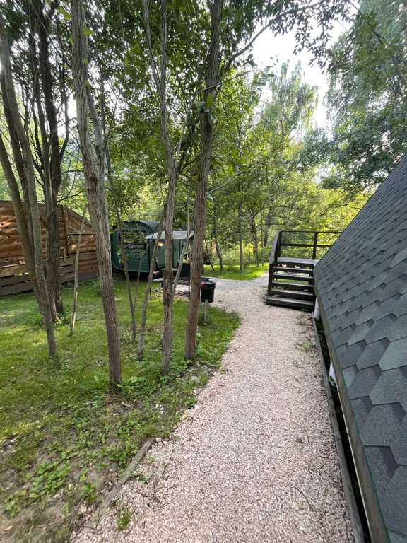 Треугольный домик Авро с баней и чаном в Чкалов Дача