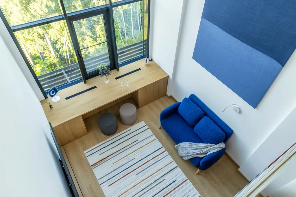 Двухуровневые апартаменты с видом на Волгу