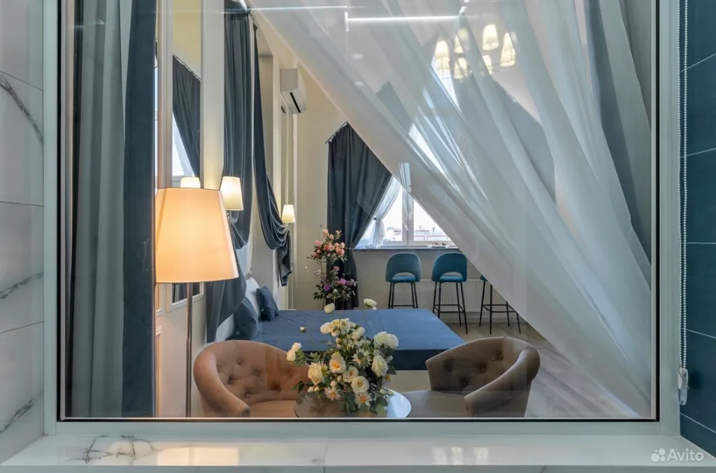 Панорамный люкс с джакузи и камином